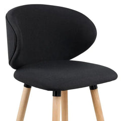 ZAGO Bar Stool Tiago Beech Legs Fabric 75cm