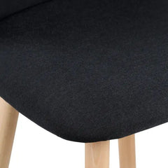 ZAGO Bar Stool Tiago Beech Legs Fabric 75cm