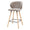 ZAGO Bar Stool Tiago Beech Legs Terry Fabric 75cm