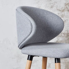 ZAGO Bar Stool Tiago Beech Legs Fabric 75cm