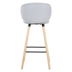 ZAGO Bar Stool Tiago Beech Legs Fabric 75cm