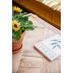 TIPTOE Coffee Table Versailles Recycled Oak Steel Legs 80cm