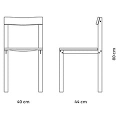 KANN DESIGN Chair Tal Oak Wood