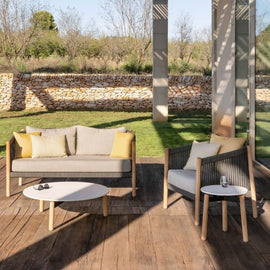 VINCENT SHEPPARD Lounge Sofa Lento 2-Seater Oak Outdoor