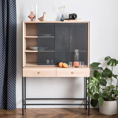 HARTO Cabinet Gabin Oak & Slate Grey
