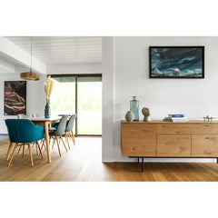 ZAGO Sideboard Allure 4 doors 1 drawer metal legs oak 200cm