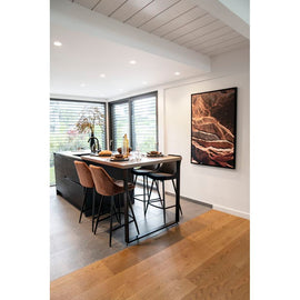 ZAGO Bar Stool Bari Metal Legs Velvet 75cm