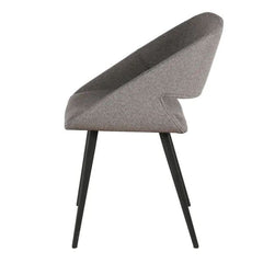 ZAGO Dining chair Ada metal legs fabric