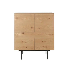 ZAGO Cabinet Allure metal legs oak 120cm