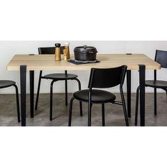 TIPTOE Dining Table Lobo Oak Steel Legs 120cm
