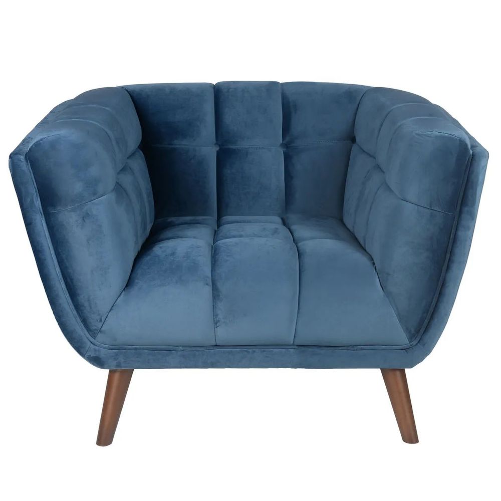 ZAGO Armchair Beryl Wood Legs Fabric