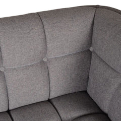 ZAGO Sofa 3-seater Beryl Wood Legs Fabric