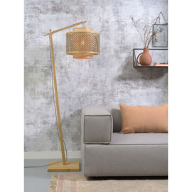 GOOD&MOJO Floor Lamp Bhutan Bamboo Natural Base 176cm