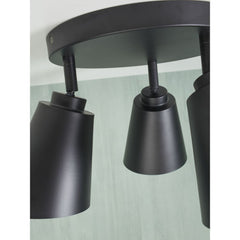 IT’S ABOUT ROMI Ceiling lamp Bremen 3 shade round black iron