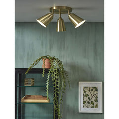 IT’S ABOUT ROMI Ceiling lamp Bremen 3 shade round black iron