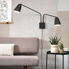 IT’S ABOUT ROMI Wall Lamp Bremen 2 arms iron