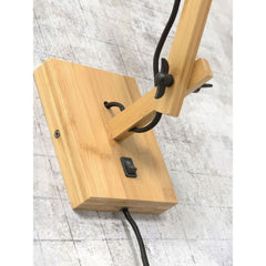 GOOD&MOJO Wall Light Bromo Swing Arm Bamboo 40cm