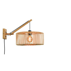 GOOD&MOJO Wall Light Bromo Swing Arm Bamboo 40cm