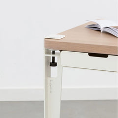 TIPTOE Desk Monochrome Oak Steel Legs 120cm