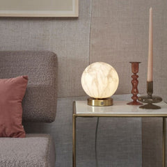 IT’S ABOUT ROMI Table Lamp Carrara globe glass/iron marble