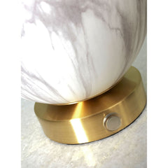 IT’S ABOUT ROMI Table Lamp Carrara globe glass/iron marble