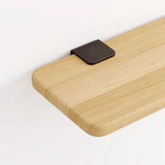 TIPTOE Bedside Table Oak Steel Brackets 33x27cm