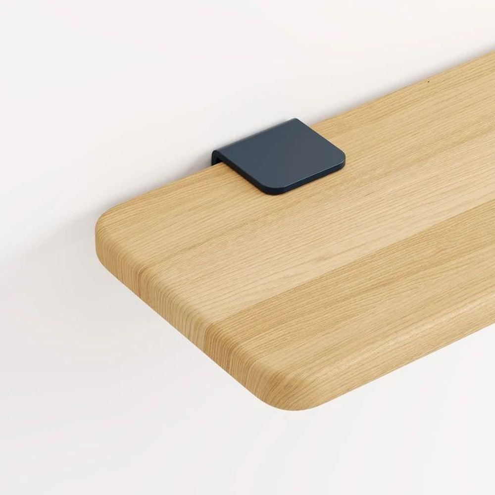 TIPTOE Bedside Table Oak Steel Brackets 33x27cm