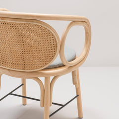 ORCHID EDITION Dining Armchair Contour Rattan Capture Pink