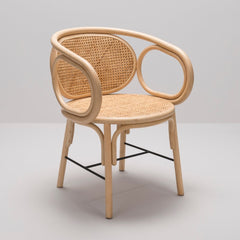 ORCHID EDITION Dining Armchair Contour Rattan Capture Pink