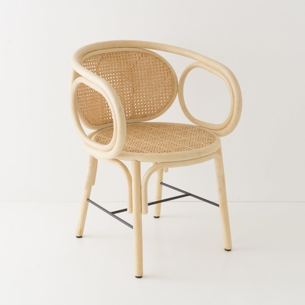 ORCHID EDITION Dining Armchair Contour Rattan Without Cushion