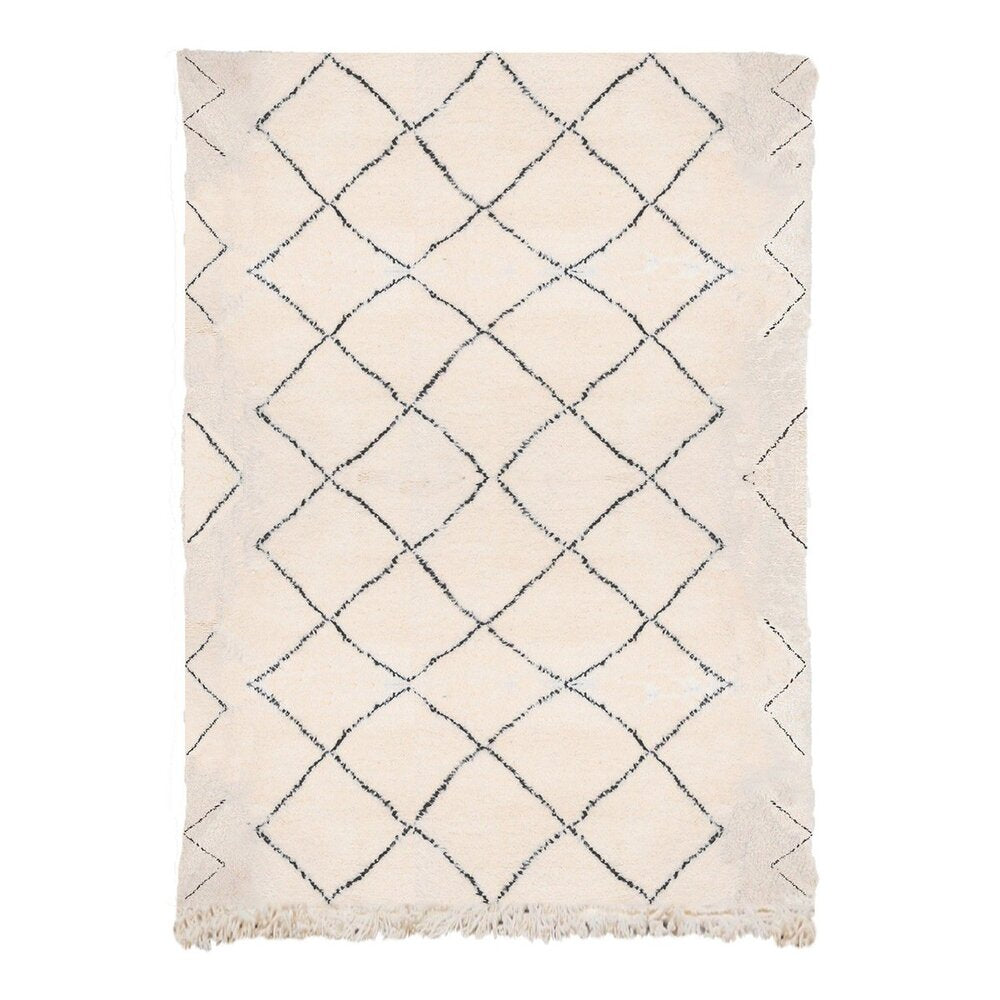 AFKLIVING Handmade Berber Rug Cherratin Beige