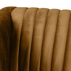 ZAGO Armchair Dante Wood Legs Golden Rod Velvet