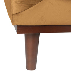 ZAGO Armchair Dante Wood Legs Golden Rod Velvet