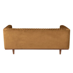 ZAGO Sofa 2-seater Dante Wood Legs Golden Rod Velvet