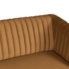 ZAGO Sofa 2-seater Dante Wood Legs Golden Rod Velvet
