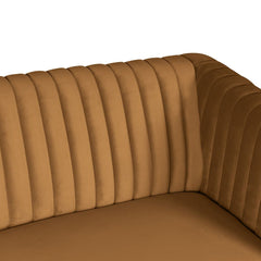 ZAGO Sofa 3-seater Dante Wood Legs Golden Rod Velvet