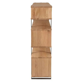 ZAGO Bookshelf Eclypse metal legs oak 130cm