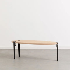 TIPTOE Coffee Table Surf Oak Steel Legs 120cm