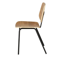 ZAGO Chair Erra metal legs natural ash