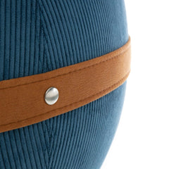 BLOON PARIS Inflated Seating Ball Corduroy Fabric Navy