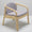 ORCHID EDITION Armchair Hublot Rattan Marquetry Blue