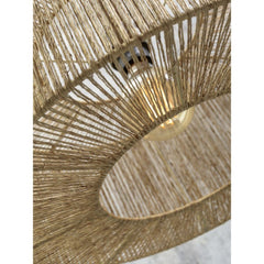GOOD&MOJO Floor Lamp Iguazu Round Natural Base 207cm