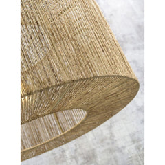 GOOD&MOJO Floor Lamp Iguazu Round Natural Base 207cm