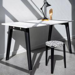 TIPTOE Stool Lou Recycled Plastic Macchiato Steel Legs 45cm