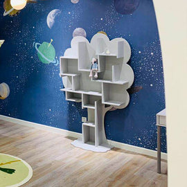 MATHY BY BOLS Kids Bookcase Louane wood 122x182cm