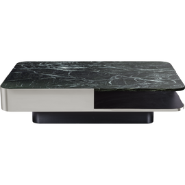 RED EDITION Coffee Table Lounge Large Steel Band Green Marble