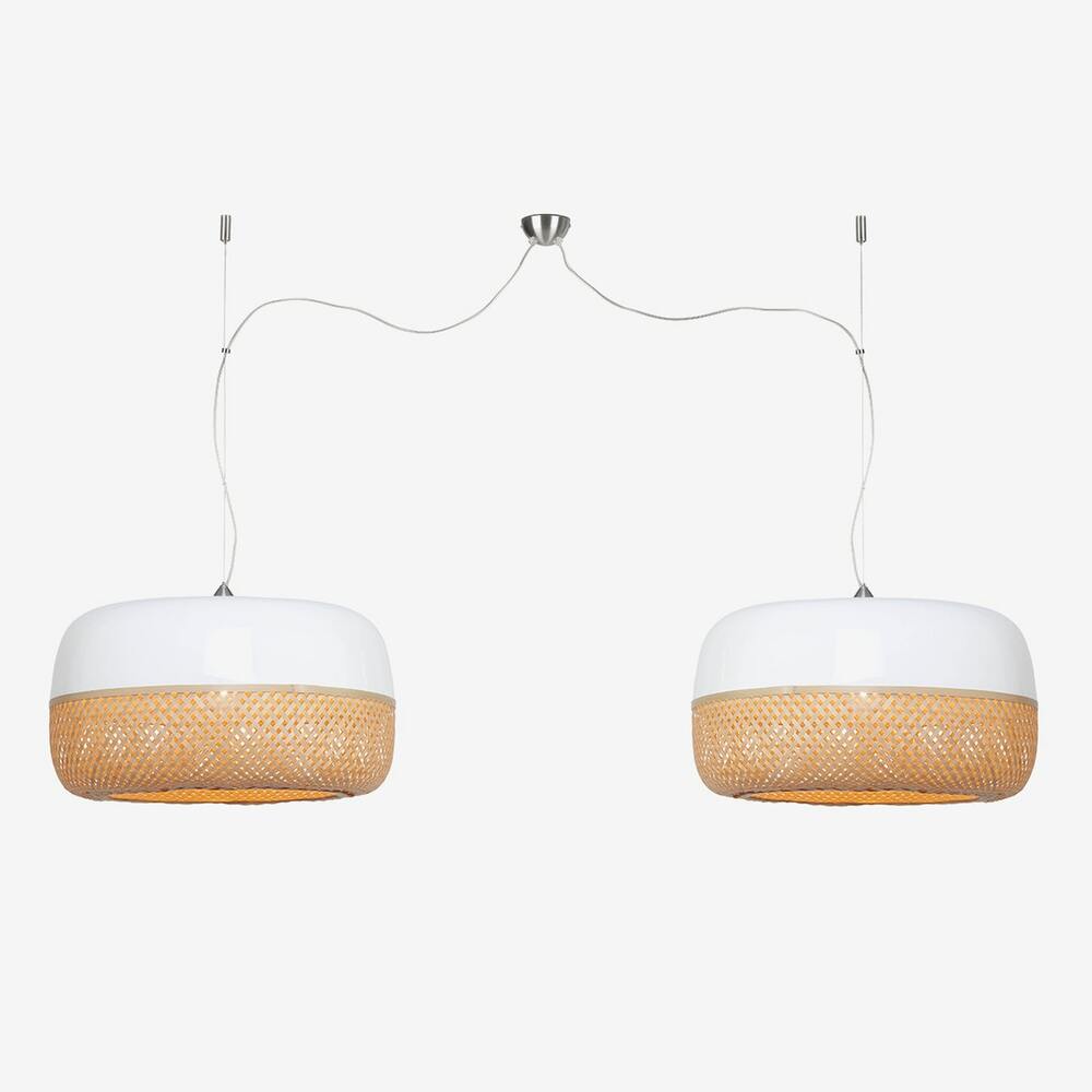 GOOD&MOJO Suspension Light Mekong Double Shades 60x33cm