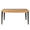 ZAGO Extendable Dining Table Manhattan metal legs oak