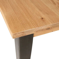 ZAGO Extendable Dining Table Manhattan metal legs oak