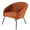 ZAGO Armchair Marco metal legs velvet orange